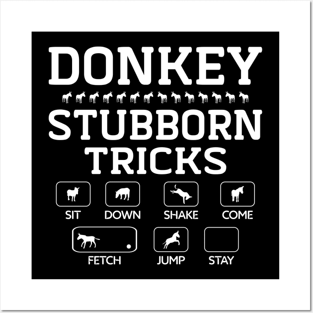 Donkey Stubborn Tricks Wall Art by Imutobi